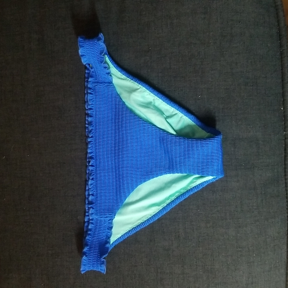 2/$25 or 3/$30 Victoria's Secret Blue Cheeky Hight Cut Bikini Bottom SzS